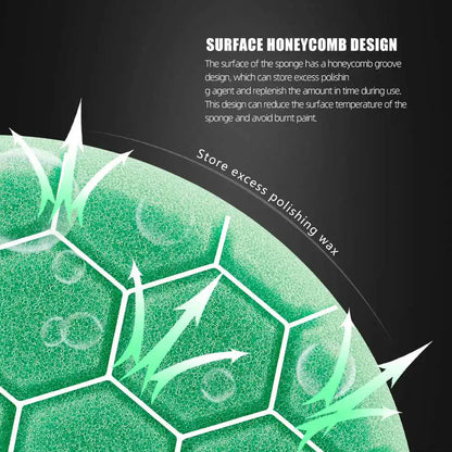 SPTA 1PC 3"(80mm)/5"(125mm)/6"(150mm) Spugna esagonale per lucidatura tamponi per lucidatura per lucidatrice per auto DA/RO/GA
