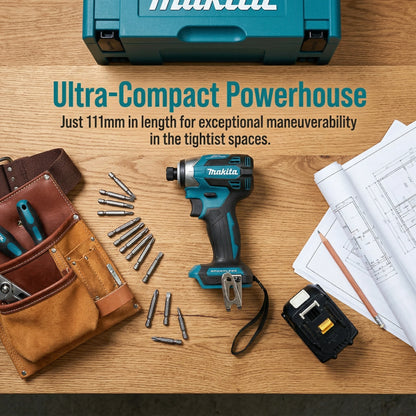 2026 Makita DTD173 Avvitatore a Impulsi Senza Fili 18V con Motore Brushless, Trapano Elettrico per Legno/Bulloni/Modalità T, Utensile Elettrico Ricaricabile