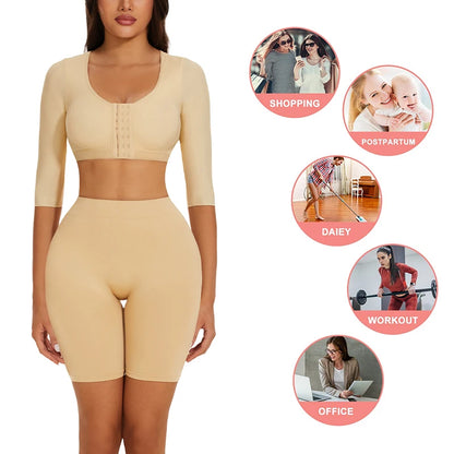 Shaper Top per le donne Flabby Braccia Compressione Post Chirurgia Chiusura frontale Reggiseno Canotta corta Shapewear Supporto per la schiena Body Shaper