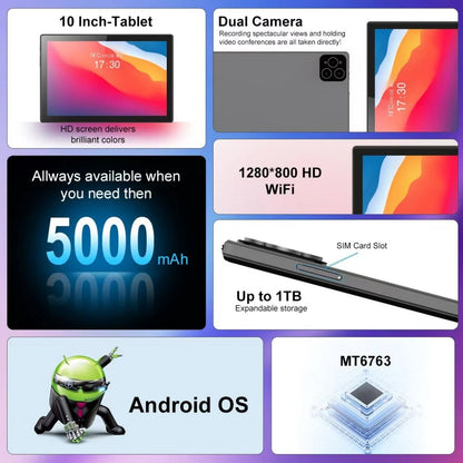 KOOMDIGI T40 Tablet 10,1" Android 13, 4G e 128 GB