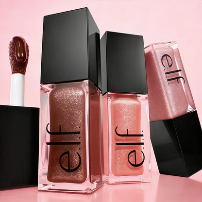 Nuovo Olio Labbra Elf in 8 Colori, Effetto Luminoso, Tinta Leggera Idratante e Filmogenica, Cosmetico per Labbra