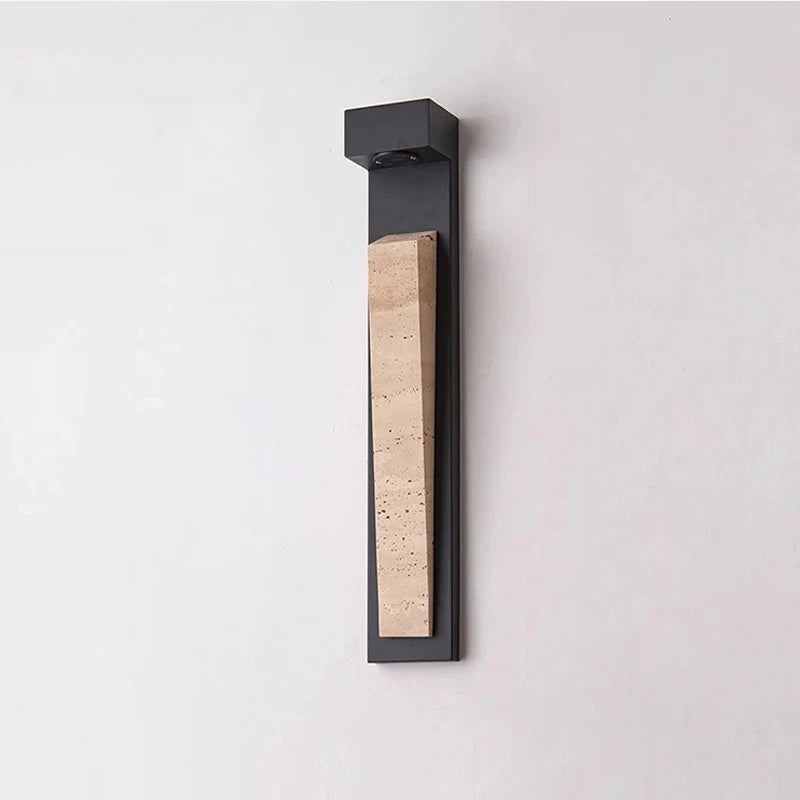 Lampada da Parete per Esterni in Pietra Naturale IP65 Resistente alle Intemperie, Illuminazione Impermeabile per Giardino, Portico, Balcone, Villa e Patio