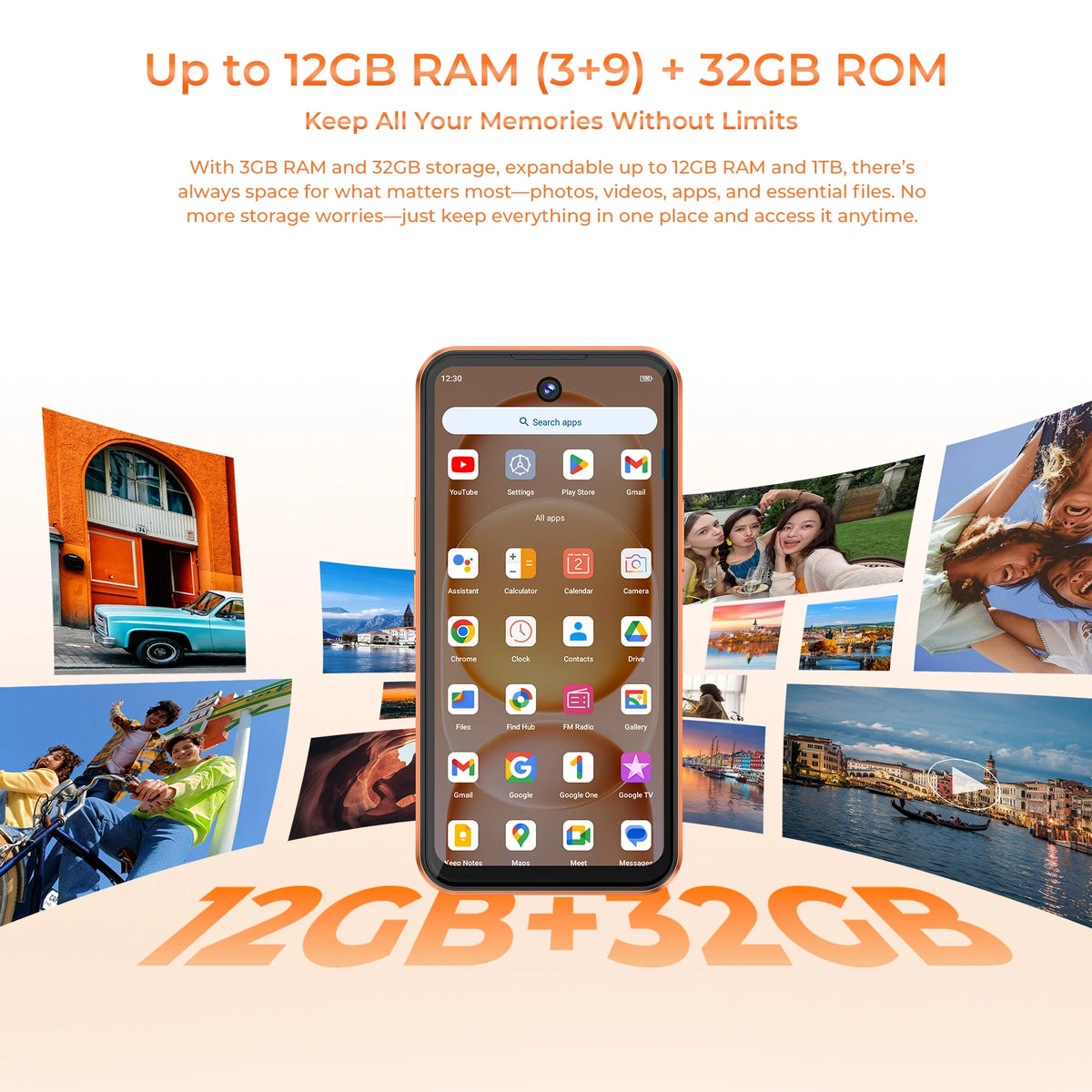 OUKITEL C26, smartphone mini, display ultra compatto da 4 pollici, fino a 12 GB di RAM (3+9) + 32 GB di ROM, batteria da 2300 mAh, Android 16, Gemini AI, piccolo telefono cellulare da tasca, leggero e sempre connesso.