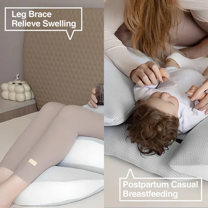 Cuscino premaman a forma di U - Supporto completo per il corpo per donne incinte, comodo sollievo dal dolore alla pancia, alla schiena e alla fianchi per chi dorme sul lato