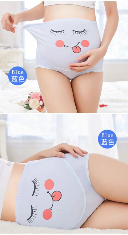 Mutandine di cotone per la biancheria intima di maternità incinta Mutandine vestiti per le donne incinte Slip di gravidanza Intimo di maternità a vita alta