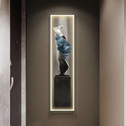 Lampada da Parete a LED Moderna di Lusso, Decorazione per Ingresso, Quadro Sottile da Parete, Lampada da Corridoio di Alta Gamma