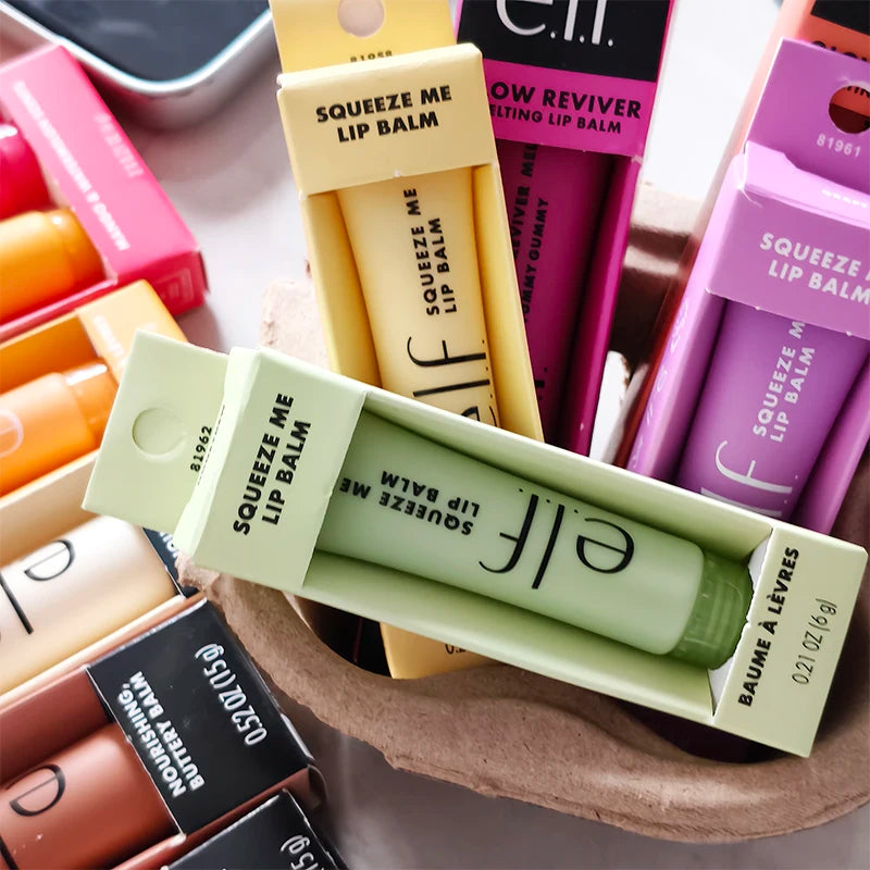 Set Duo di Balsami Labbra Elf 2 Pezzi: Bubblegum-Cherry Mango-Watermelon Mint-Chocolate, Idratante a Lunga Durata, Lucidalabbra Cosmetico