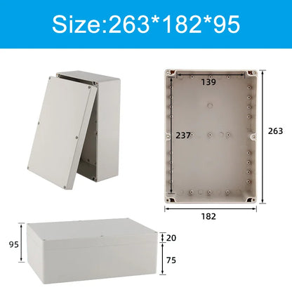 Scatola di giunzione in plastica ABS serie F Cavo a vite Scatola di giunzione impermeabile personalizzata Custodia per scatola di giunzione elettrica esterna Ip66