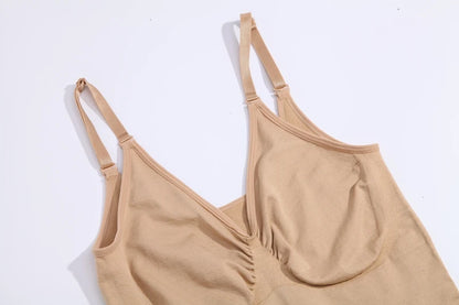 Sexy Full Slip Shapewear Abito da donna Scollo a V Aderente Biancheria intima Compressione liscia Shaper del corpo Dimagrante Vita Addome Pancia Corsetto