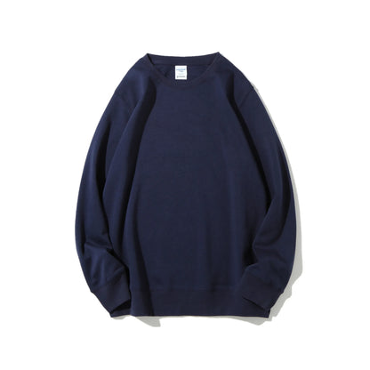 Felpa girocollo da donna tinta unita, vestibilità ampia, a maniche lunghe, casual, morbida, basic, senza cappuccio, per tutti i giorni, streetwear, top semplice