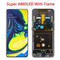 Display LCD Super AMOLED per Samsung A80 A805 A805F, gruppo digitalizzatore touchscreen con sensore di impronte digitali per Samsung A90 LCD