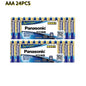 Panasonic 1.5V AAA # Batteria Alcalina a Lunga Durata per Serrature Intelligenti, Telecomandi TV e Condizionatori d'Aria, 4‑96 Pezzi