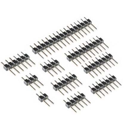 Connettore a pin singolo da 2,54 mm per scheda PCB con pin header da 2/3/4/5/6/8/10/12/20/40 pin per Arduino