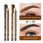 Matita per Sopracciglia Professionale a Doppia Punta con Pennello, Impermeabile, Resistente alle Macchie, Colore Naturale, Facile da Applicare, Eyeliner per Donne, Penna per il Trucco delle Sopracciglia
