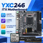 Scheda Madre NAS Mini Vpro YX-C246 a 8 Alloggiamenti 8 SATA 4 LAN 2xDDR4 3xM.2 PCIe x16 LGA1151 Supporta E-2100 E-2200 Core di 8a e 9a Generazione