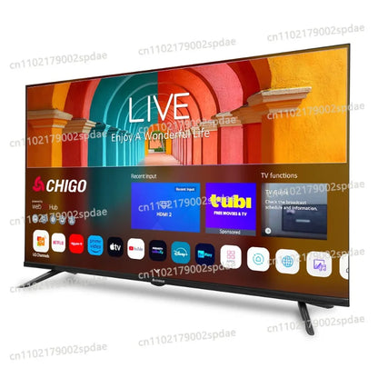 Televisore Smart ad Alta Definizione per Uso Domestico, Display HDR10 da 32 Pollici Stabile con Funzione di Connessione Wireless Multipla