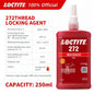 100% originale Loctite 272 Frenafiletti Vite Colla Rossa Colla anaerobica ad alta resistenza Fissatore per viti 50ml/250ml