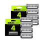 Lame di ricambio Gillette Labs Aurora Series, lamina ultra sottile a 5 strati, 4 pezzi per rasoio Gillette Labs