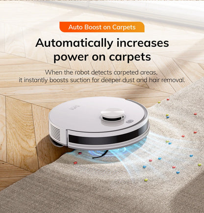 Robot Aspirapolvere ILIFE V30, Navigazione Laser, Aspirazione 10000Pa, Fino a 150 Minuti di Autonomia, Controllo APP, Pulizia Personalizzabile