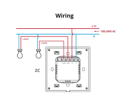 Sonoff TX Ultimate SONOFF T5 86 Interruttore da parete Sonoff Accesso completamente touch Bordo luminoso a LED Telecomando multi-sensorio tramite EWeLink