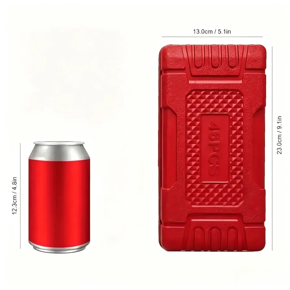 Set di 46 Pezzi di Chiavi a Bussola, Kit di Cacciaviti a Cricchetto, Set di Utensili Manuali per Riparazioni Auto, Manutenzione Biciclette e Riparazioni Meccaniche Domestiche