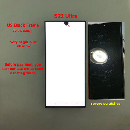 Display Super AMOLED per Samsung Galaxy S22 Ultra LCD SM-S908 S908U S908E, Schermo Touch Digitizer di Ricambio con Difetti
