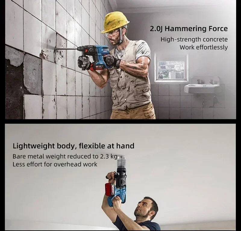 BOSCH GBH180‑LI 18V Martello Perforatore Rotativo Brushless SDS‑Plus Multifunzione Senza Fili per Calcestruzzo