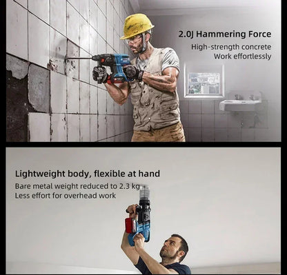 BOSCH GBH180‑LI 18V Martello Perforatore Rotativo Brushless SDS‑Plus Multifunzione Senza Fili per Calcestruzzo