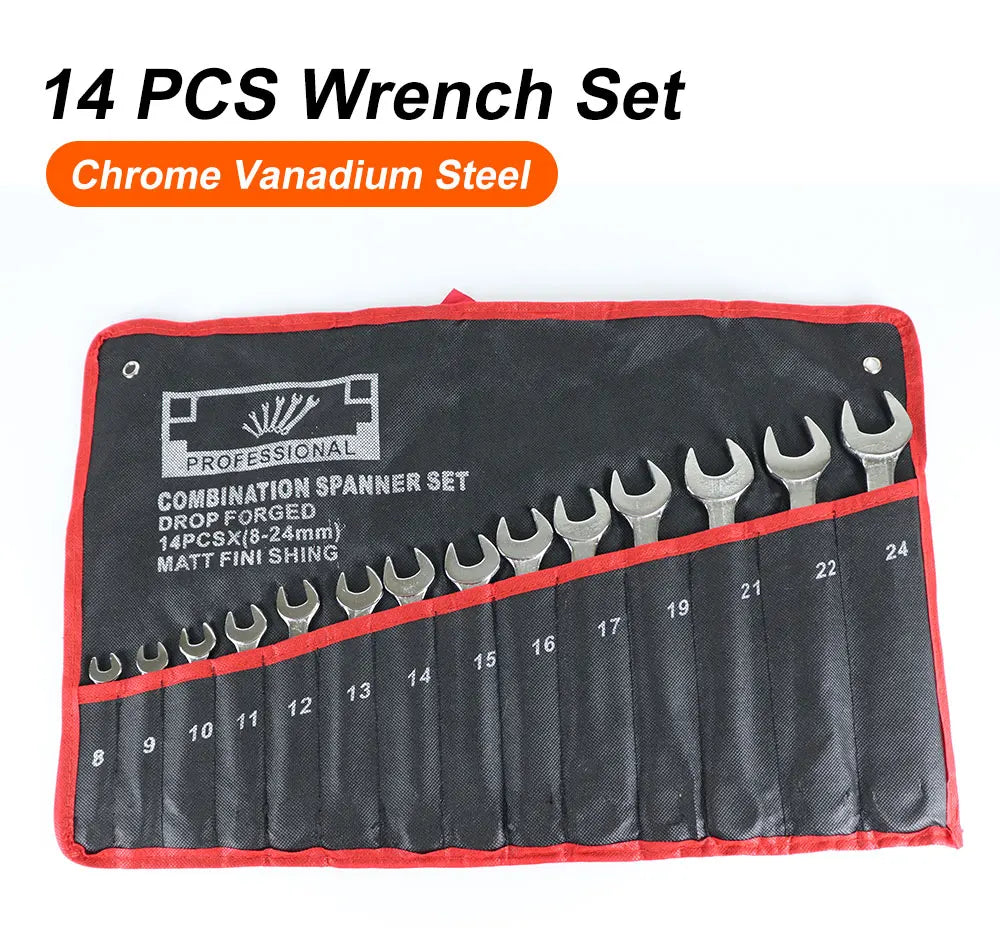 Set di chiavi a chiave multifunzionali Set di chiavi a bussola dinamometriche per ingranaggi ad anello a 72 denti Set di chiavi combinate metriche strumenti di riparazione automobilistica