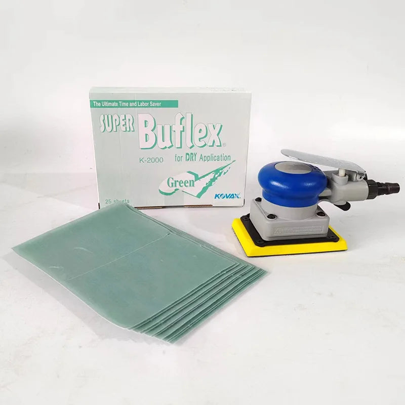 KOVAX Macchina per carta vetrata pneumatica giapponese originale rettangolare 70MM 100MM Carta vetrata per lucidatura con finitura per auto per lavori di bellezza
