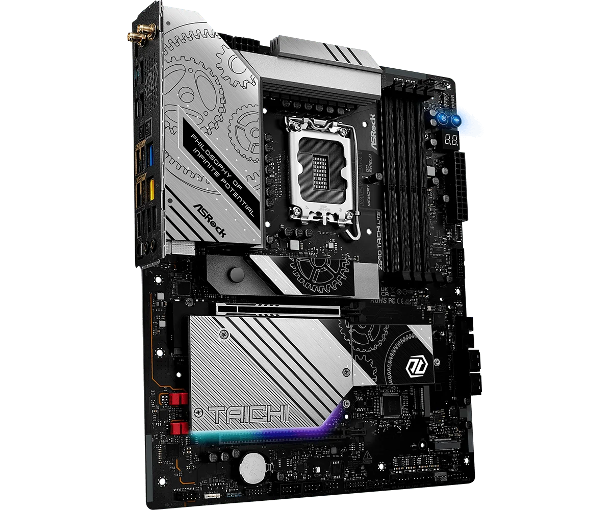 Scheda Madre MSI Z890 TAICHI LITE Intel Z890 LGA1851RL 4xDDR5 256GB ATX Supporta CPU Ultra 9-285K 7-265 5-245K 5-230F 5-225