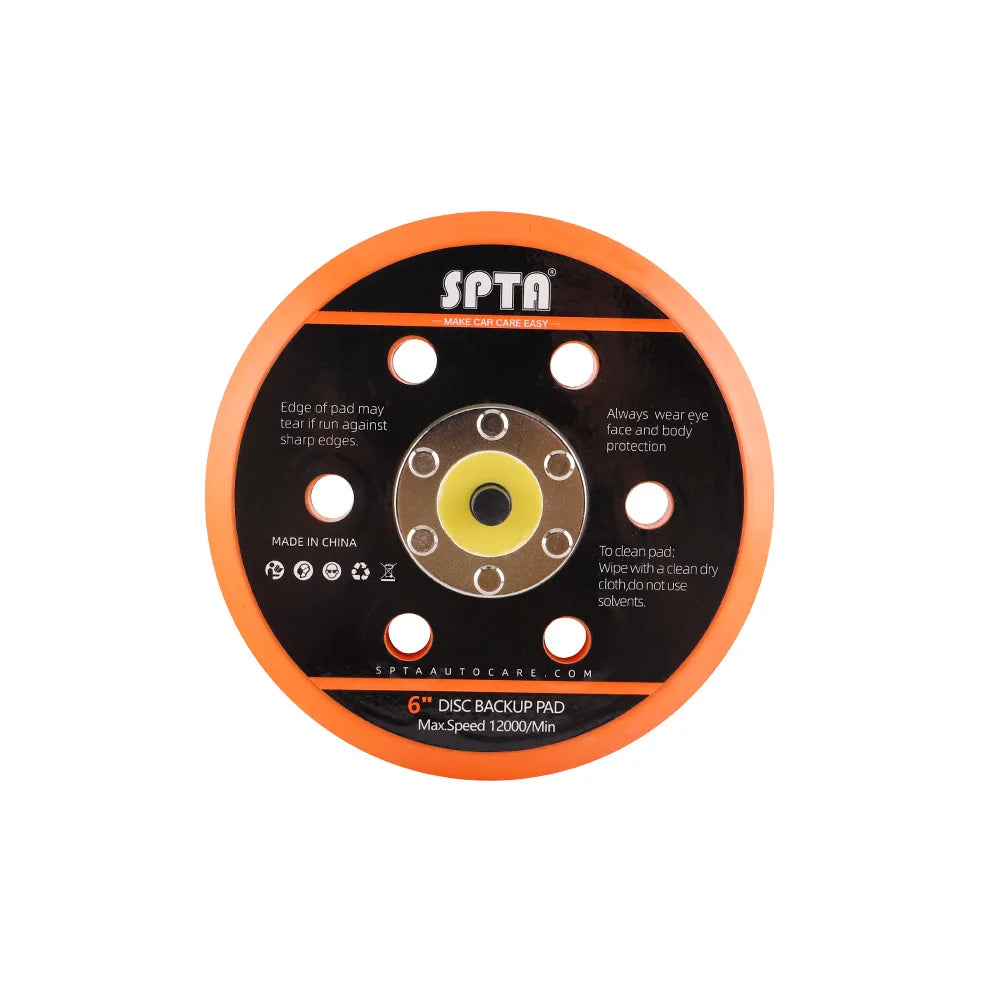 (Vendita singola) SPTA 5 "(125mm) 6"(150mm) Piastra di supporto Supporto Gancio Anello per levigatrice ad aria Lucidatore per auto a doppia azione Lucidatura