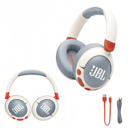 Cuffie wireless intraauricolari per bambini JBL Junior 470NC con cancellazione del rumore, batteria a lunga durata, ricarica rapida e connessione wireless.