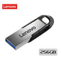 Chiavetta USB 3.0 ad alta velocità Lenovo - Chiavetta portatile in metallo, disponibile in diverse capacità: 256 GB, 1 TB, 128 GB, 64 GB, 512 GB, per l'archiviazione di dati.