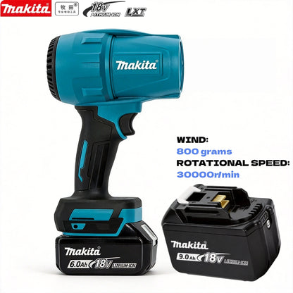 Soffiatore ad alta potenza Makita M306, 1080 W, con elevata capacità di asciugatura, ideale per lavare auto e rimuovere l'acqua dalle superfici.