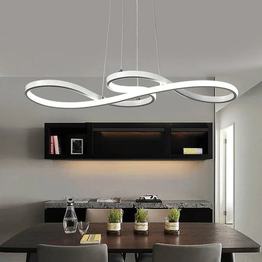 Lampadari moderni a LED Decorazioni per sala da pranzo Lampade a sospensione interne sospese Camera da letto Apparecchi di illuminazione a sospensione con cavo a LED