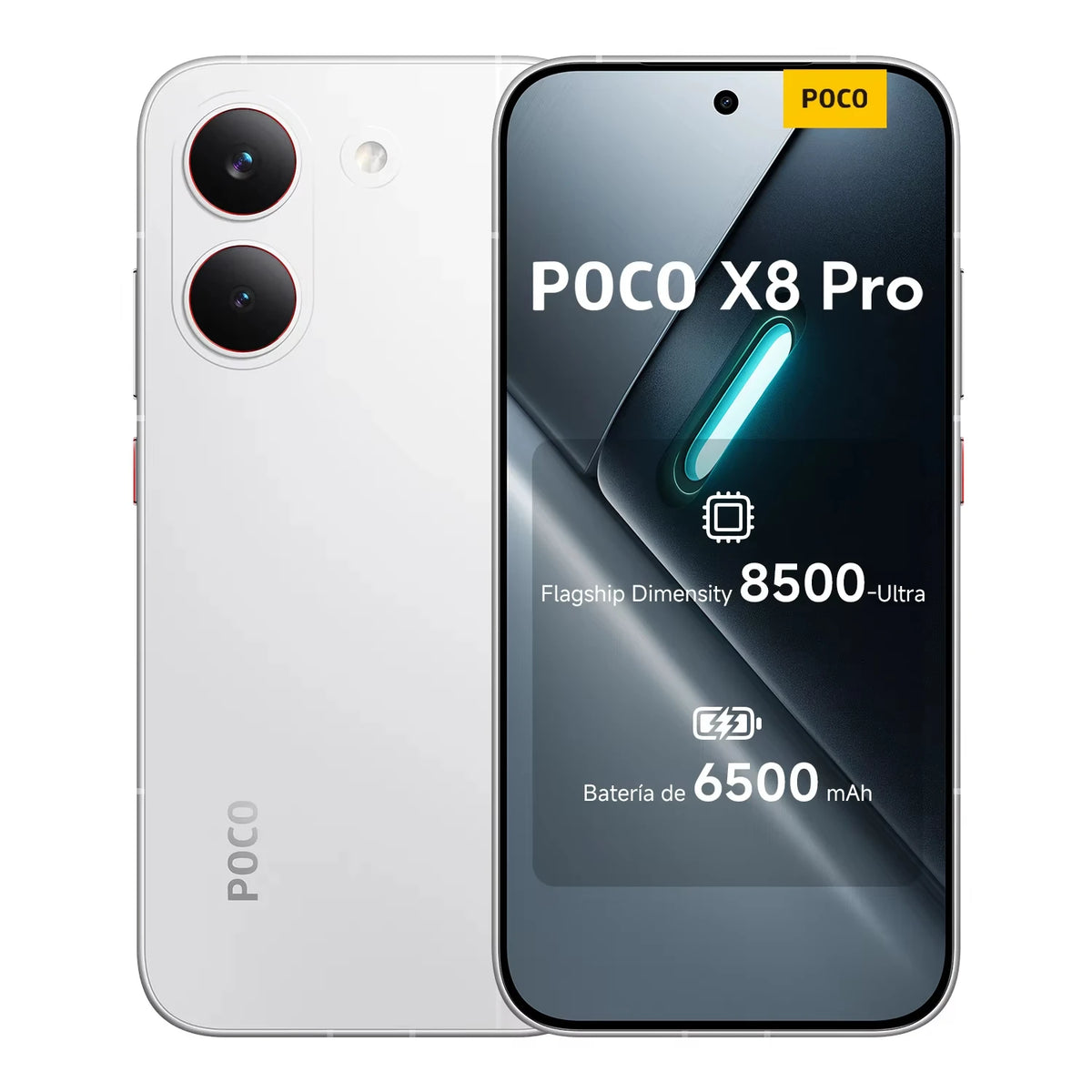 POCO X8 Pro, versione globale, smartphone con processore Dimensity 8500-Ultra, batteria da 6500 mAh, schermo AMOLED da 6,59" a 120 Hz, fotocamera da 50 MP, NFC, sistema operativo Android 16.