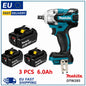Makita DTW285 Avvitatore a Impulsi 18V 320N·m Senza Spazzole Senza Fili + Batteria 6.0Ah Utensile Elettrico ad Alta Coppia Disponibilità EU Spedizione 1-3 Giorni