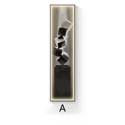 Lampada da Parete a LED Moderna di Lusso, Decorazione per Ingresso, Quadro Sottile da Parete, Lampada da Corridoio di Alta Gamma
