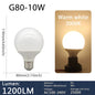 Confezione da 2 lampadine LED a globo con base E27 G80 G95 G125 10W 12W 18W 40 Watt Lampadine LED Edison equivalenti, bianco caldo 3000K 6000K Latte