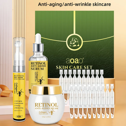 23pc Retinol Essence Cream Hydrating Set & Collagen Moisturizer For Refreshing Hydration - The Perfect Christmas Gift Anti-wrinkle Skincare Make Skin Younger Looking.