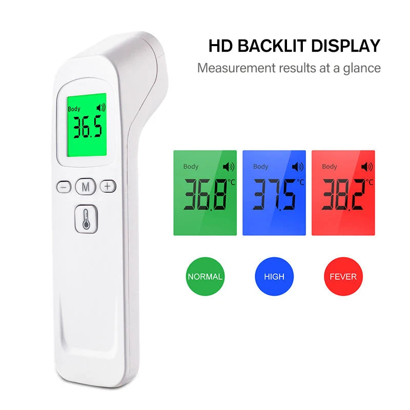 MAMIJOY Termometro per bambini LCD digitale a infrarossi Misurazione del corpo Fronte Orecchio Senza contatto Febbre per adulti Termometri per bambini IR