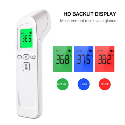 MAMIJOY Termometro per bambini LCD digitale a infrarossi Misurazione del corpo Fronte Orecchio Senza contatto Febbre per adulti Termometri per bambini IR