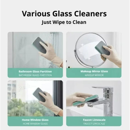 10/1PCS Spazzola per la pulizia del vetro, rimuove calcare, ideale per specchi da bagno, piastrelle della doccia, rimuove efficacemente lo sporco, strumento per la pulizia domestica