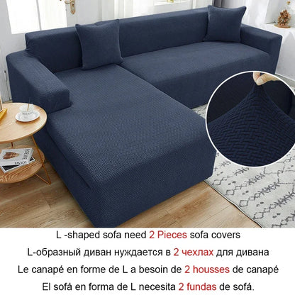 Copridivano ad angolo a forma di L in tessuto jacquard scozzese Copridivano elasticizzato Copridivano moderno per la casa Divano Chaise Lounge per soggiorno