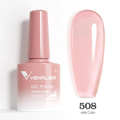 VENALISA Smalto gel per unghie da 7,5 ml Sparkle Glitter Diamante Brillante Colori estivi Semi permanente Soak off Vernice gel per unghie UV LED