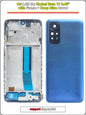 Display LCD da 6,43 pollici per Redmi Note 11 4G, ricambio digitalizzatore touchscreen per 2201117TY 2201117TG, schermo LCD con cornice