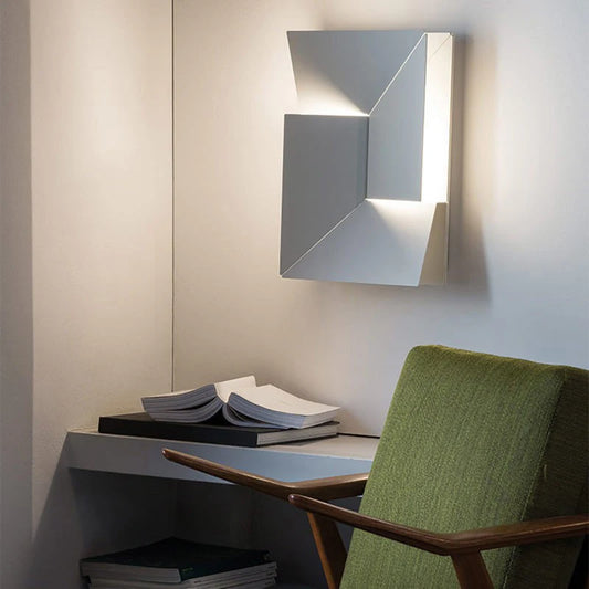 Lampada da parete moderna per interni Design geometrico Lampada da sfondo a LED per soggiorno Camera da letto Corridoio Decorazione domestica Illuminazione