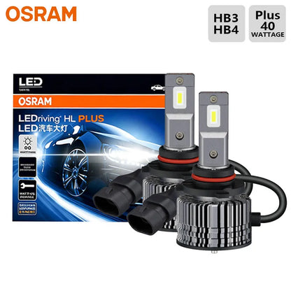 OSRAM Originale HB3 HB4 CF2.0 LED Plus 9005 9006 40W 6000K Lampadine per Fari e Fendinebbia Auto Super Luminose Bianche ad Alta e Bassa Intensità 1 Paio