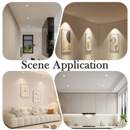4-20 pezzi 3 CCT LED plafoniera 3000K 4000K 6500K pieghevole da incasso per la casa camera da letto bagno soggiorno illuminazione Lamparas Led